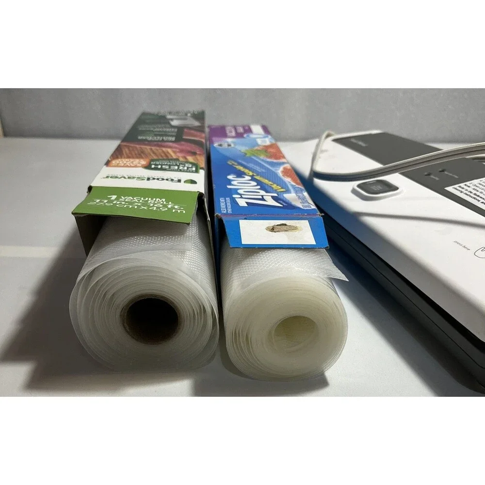 Seal A Meal Vacuum Sealer White Gray Tested 2 Partial Rolls Vacuum Sealer